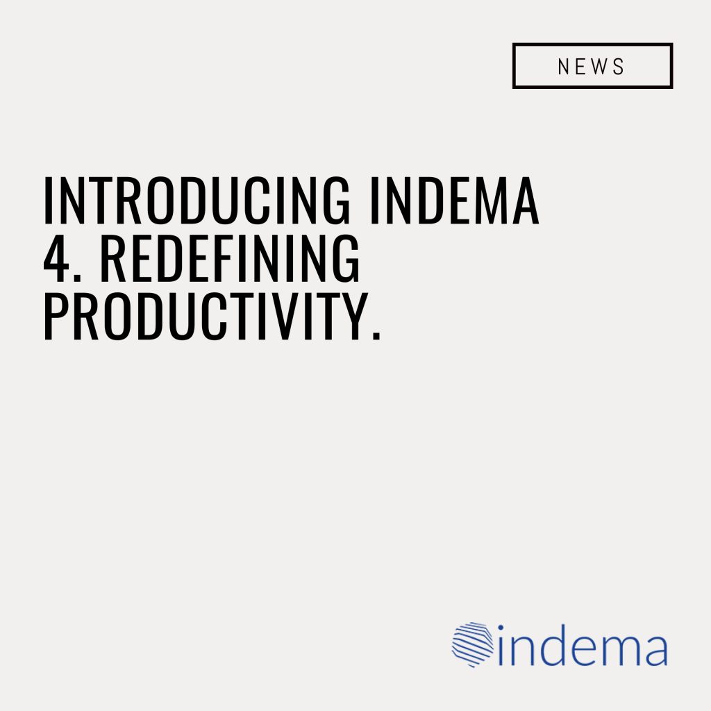 Introducing indema 4. Redefining Productivity.