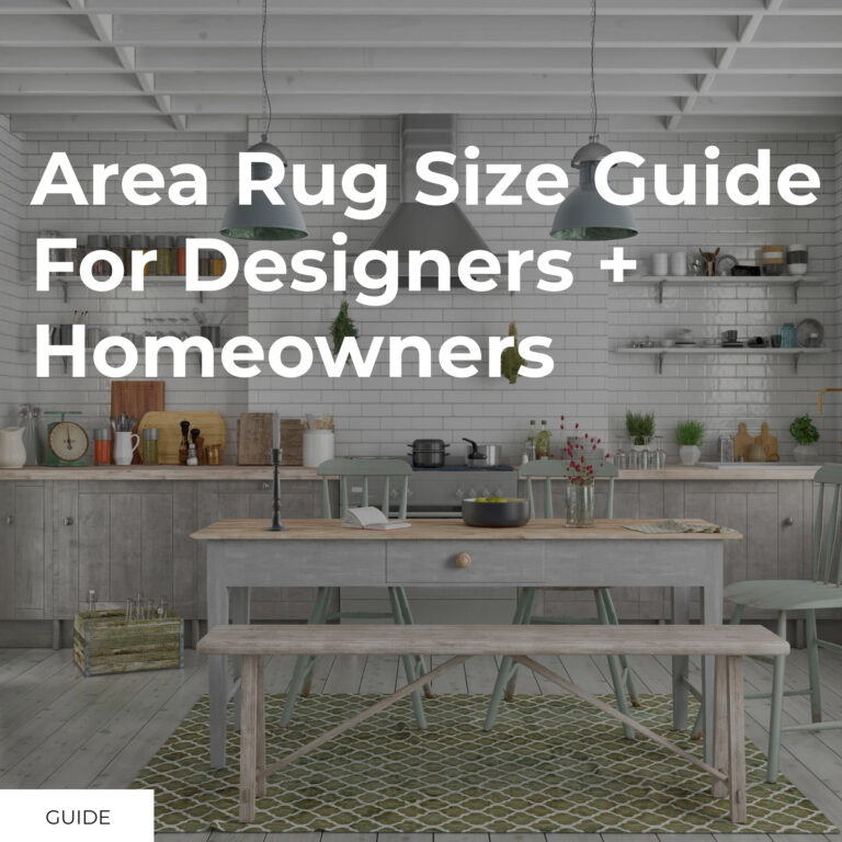 Guide: Interior Design Area Rug Sizes